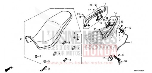 SIEGE CB500XAM de 2021
